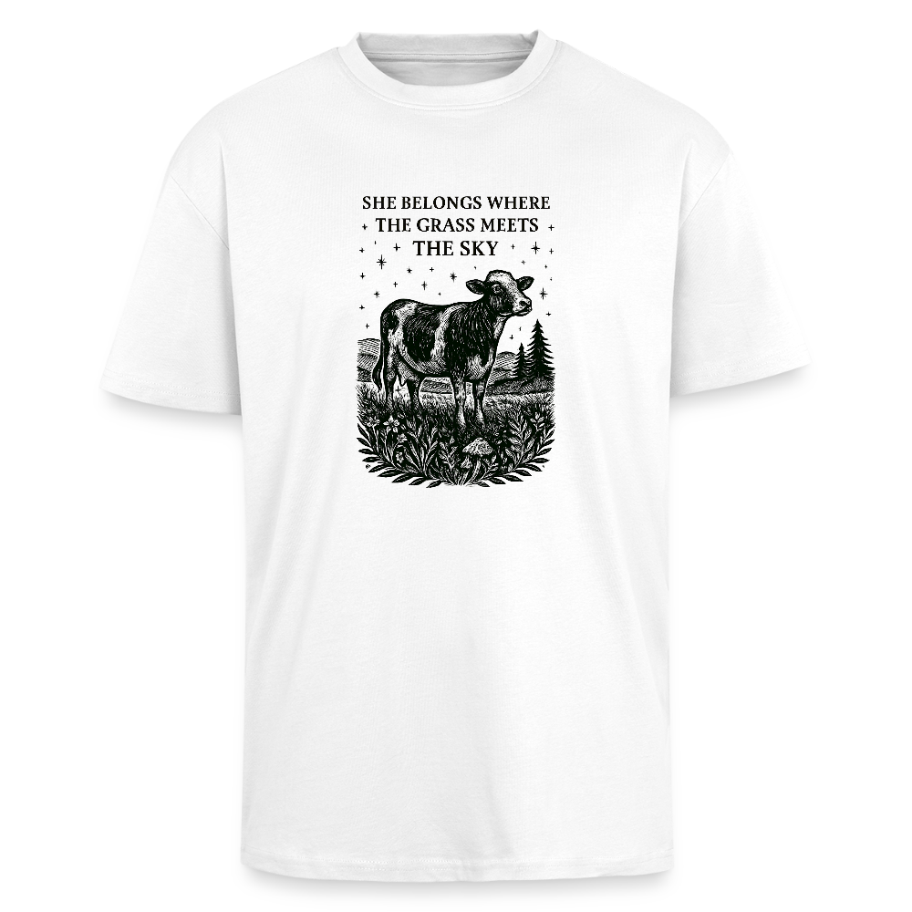Unisex T-Shirt "Cow" - Weiß