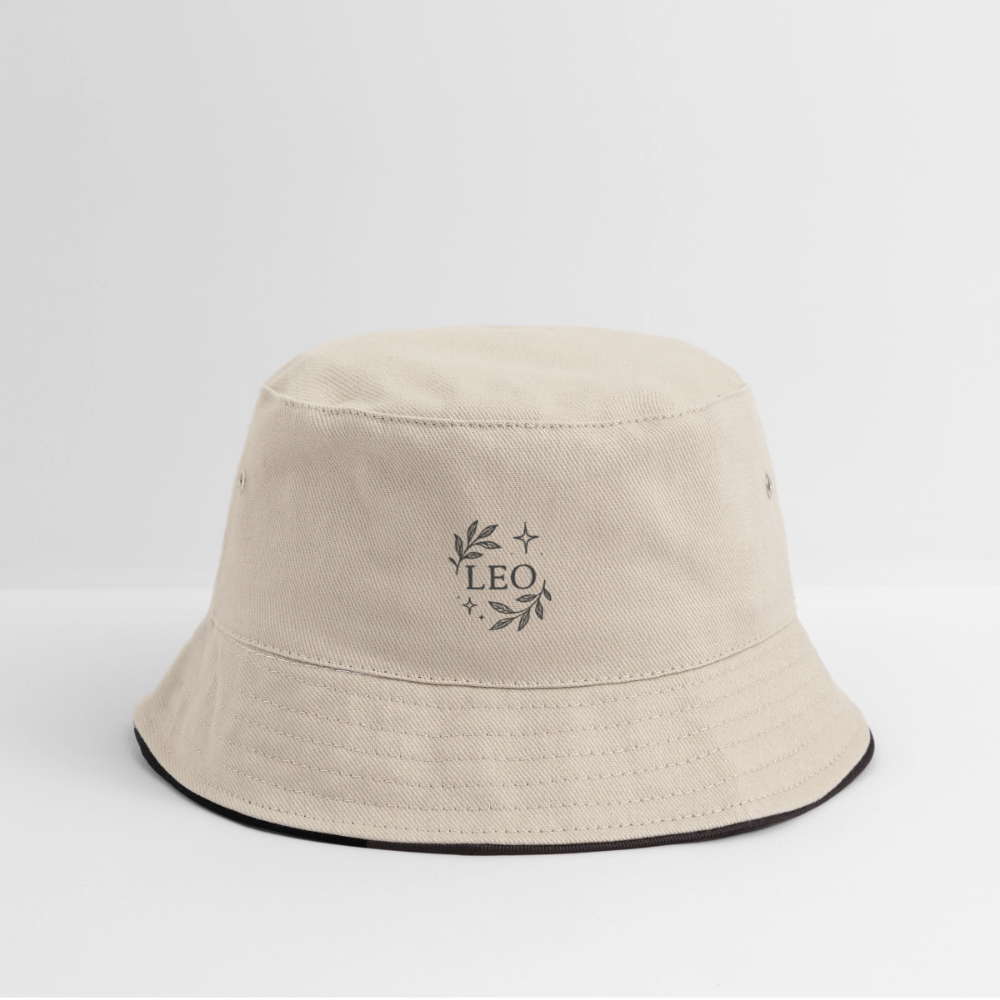 Bucket Hat „Leo“ - Natur/Navy