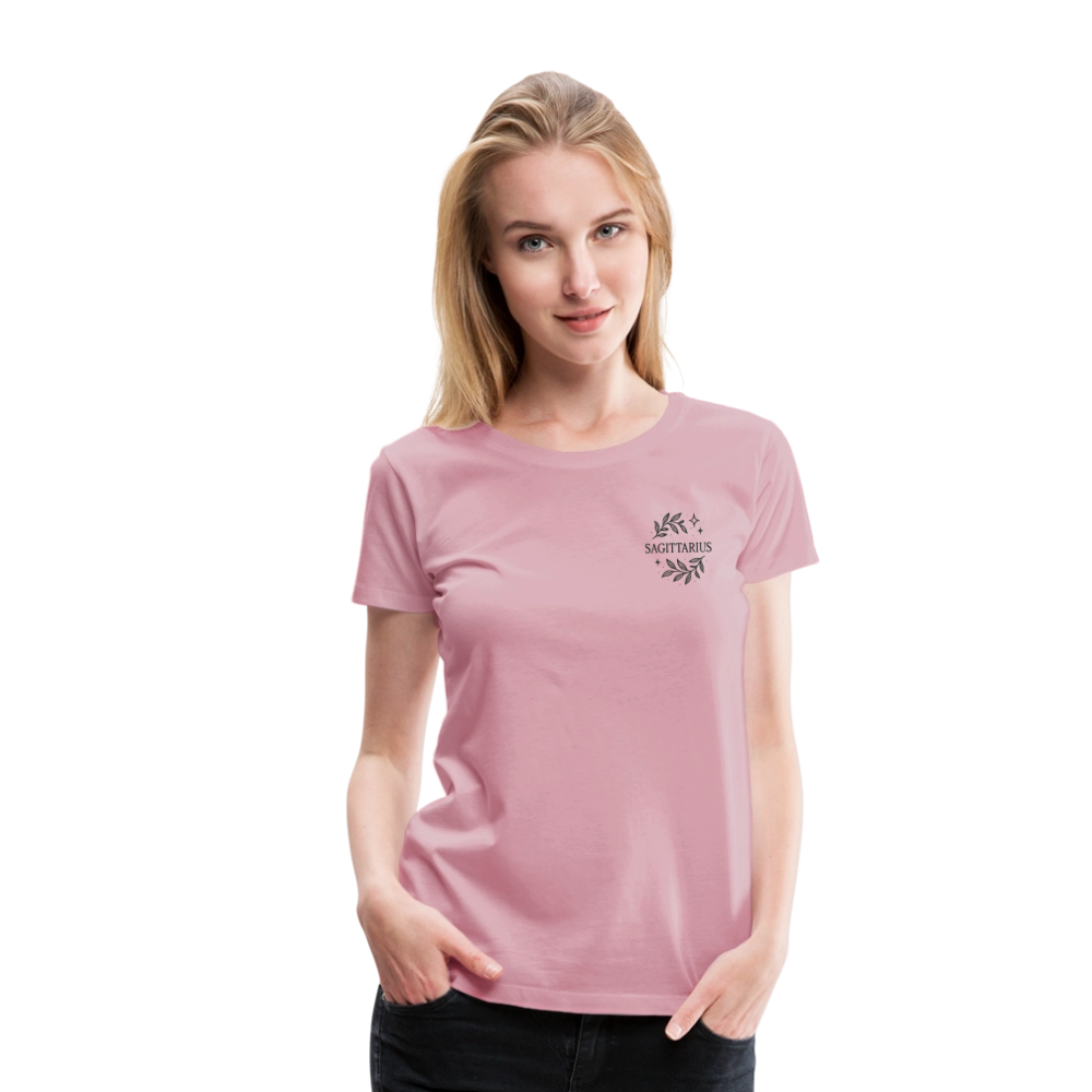 Damen Slim Fit T-Shirt "Sagittarius" - Hellrosa