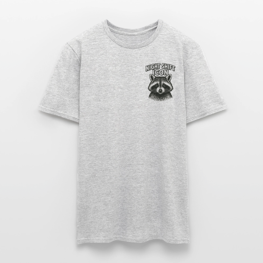 Herren T-Shirt "Night Shift Icon" - Grau meliert