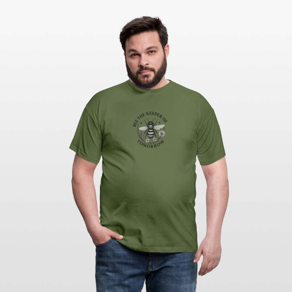 Unisex  T-Shirt "Bee the Keeper of Tomorrow" - Militärgrün
