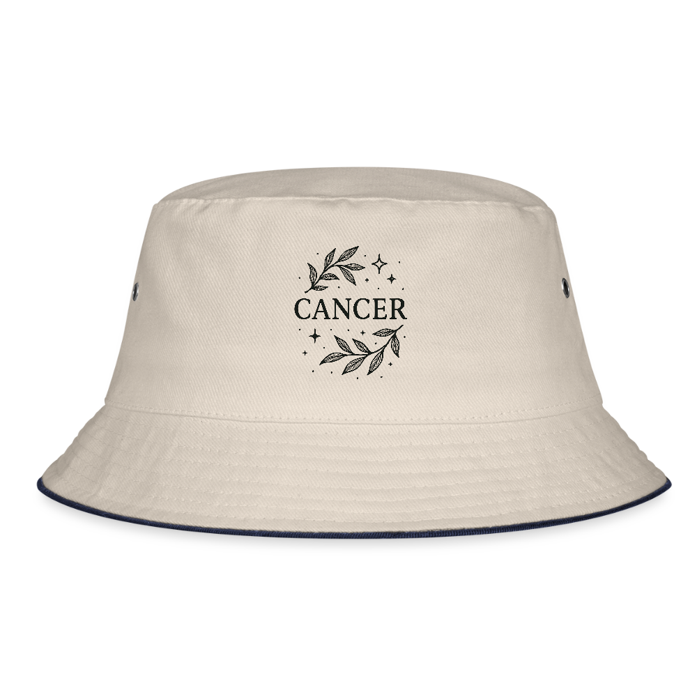 Bucket Hat „Cancer“ - Natur/Navy