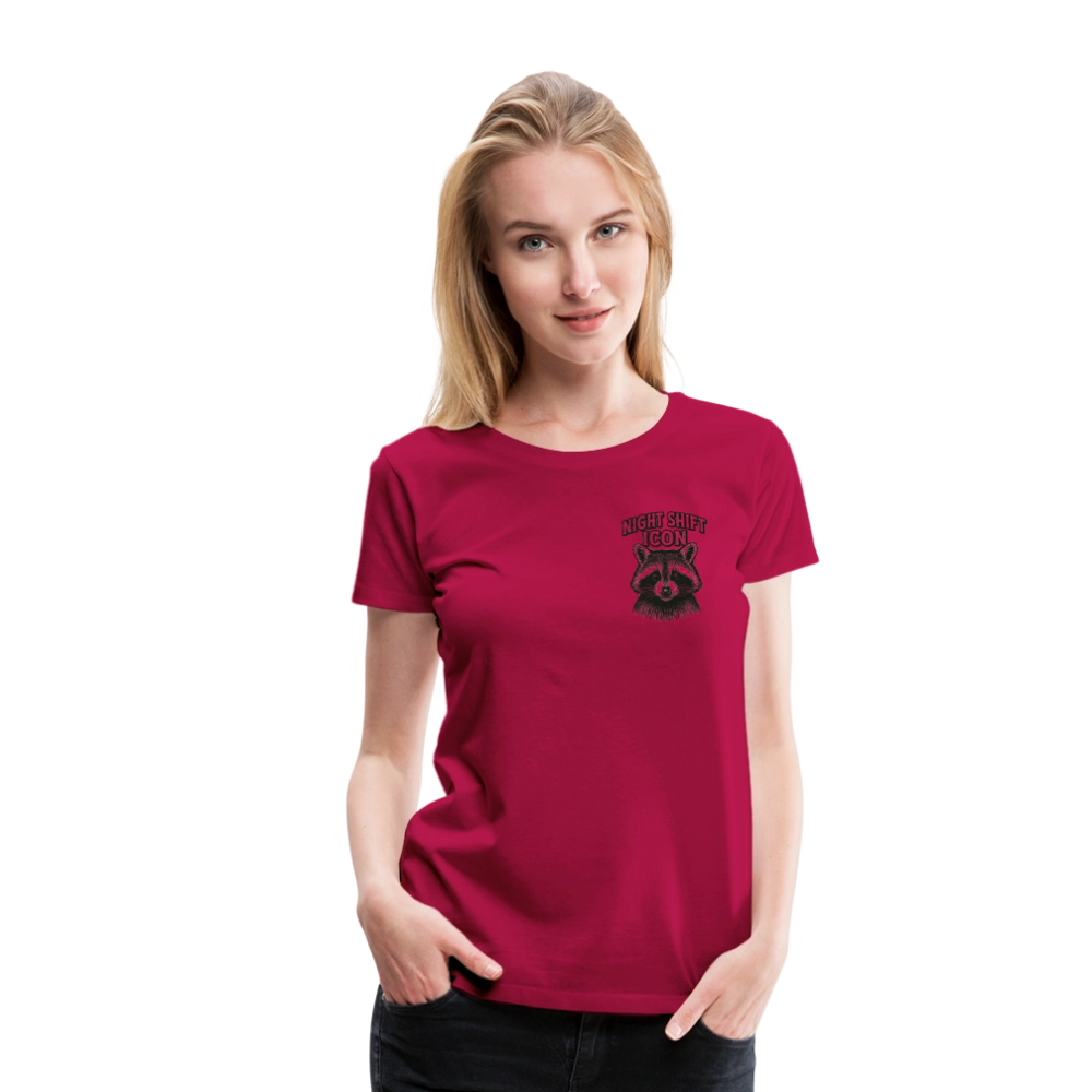 Damen T-Shirt "Night Shift Icon" - dunkles Pink