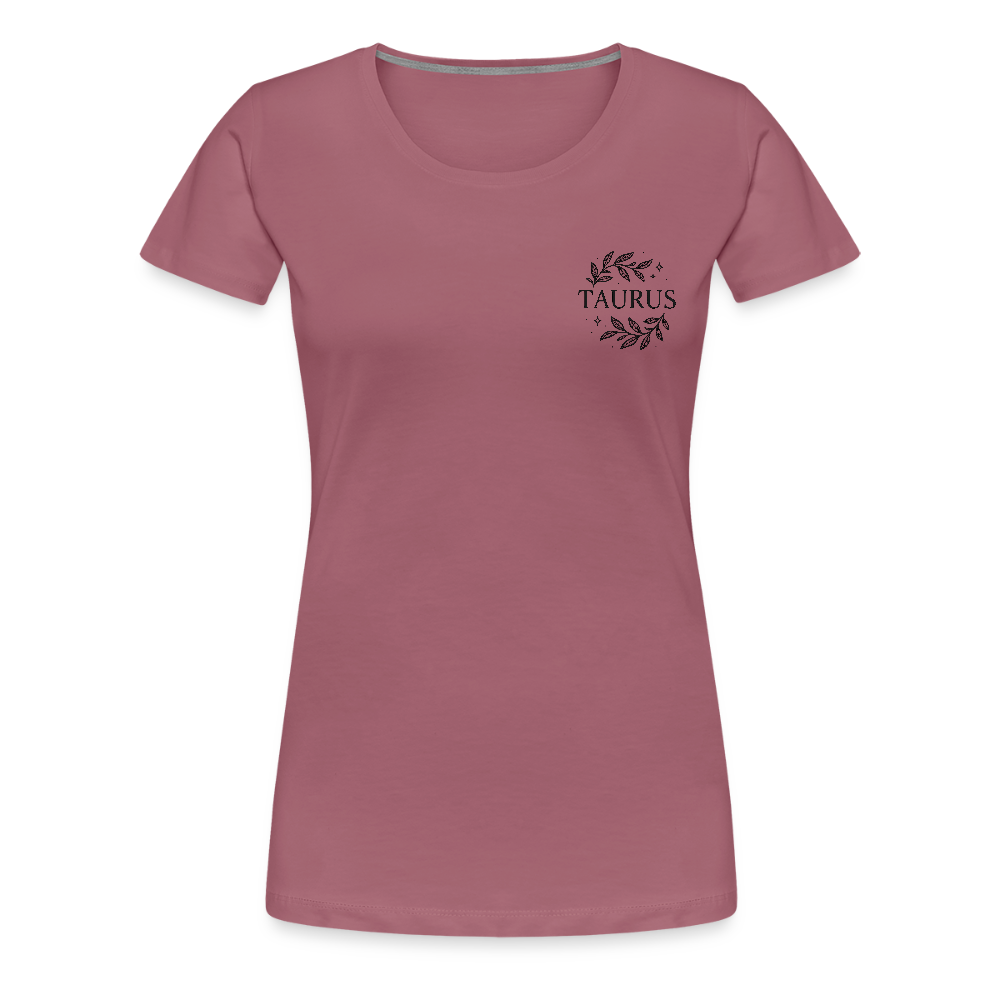 Damen Slim Fit T-Shirt "Taurus" - Malve
