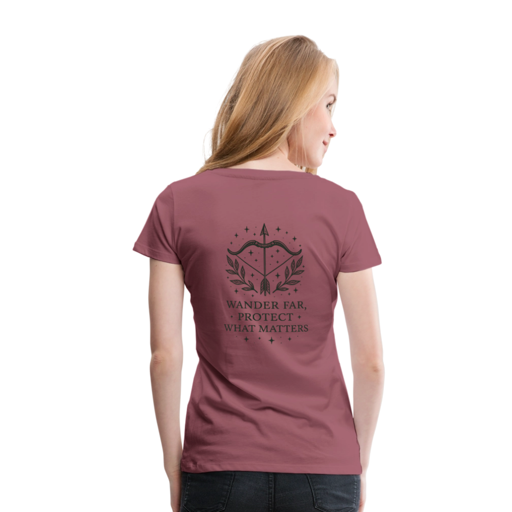 Damen Slim Fit T-Shirt "Sagittarius" - Malve