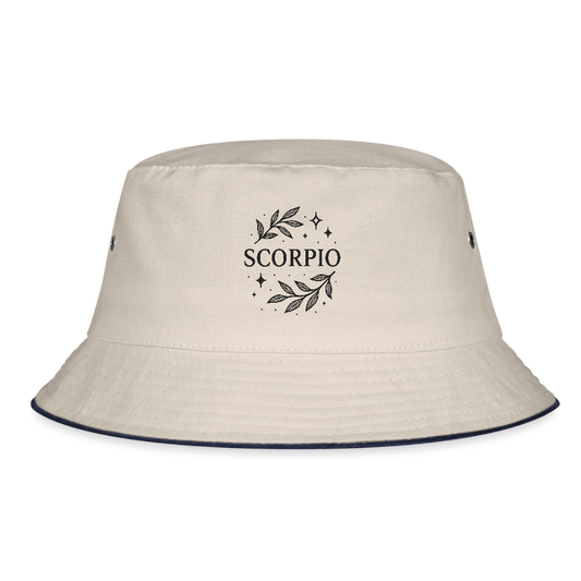 Bucket Hat „Scorpio“ - Natur/Navy