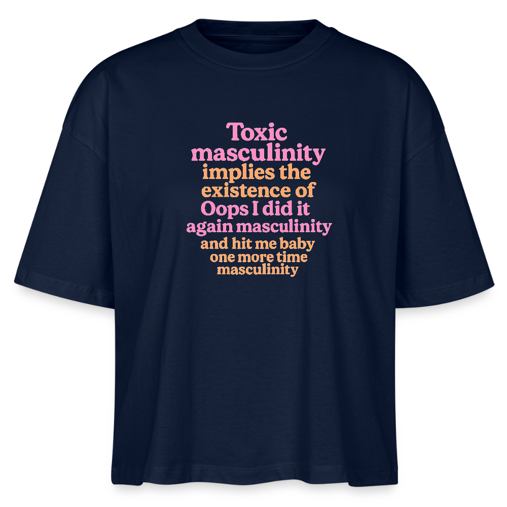 Bio-T-Shirt „Toxic Masculinity“ - Navy