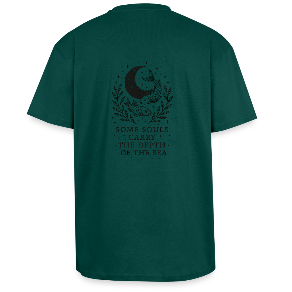 Unisex Oversize T-Shirt "Pisces" - hunter Green