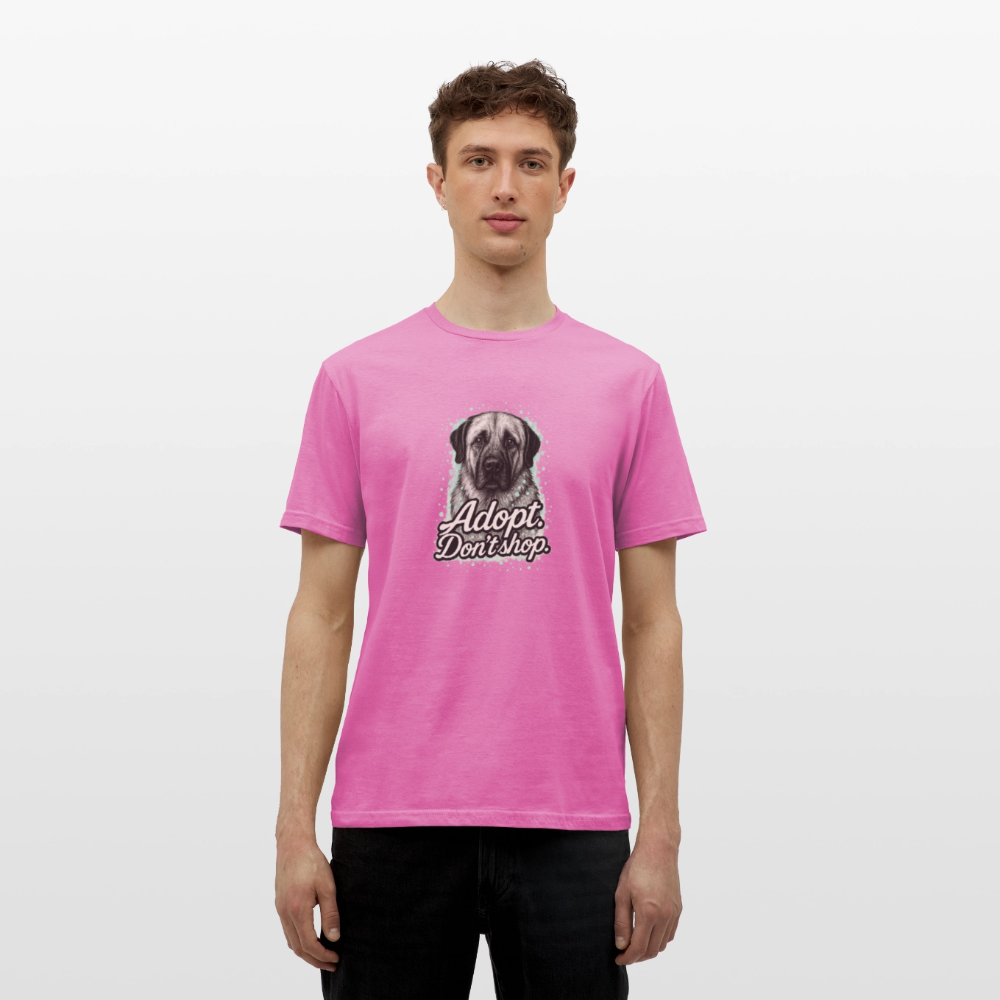 Herren T-Shirt "Adopt. Don't shop." mint - Pink