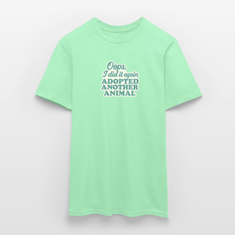 Unisex Fit T-Shirt "Oops" - Mintgrün