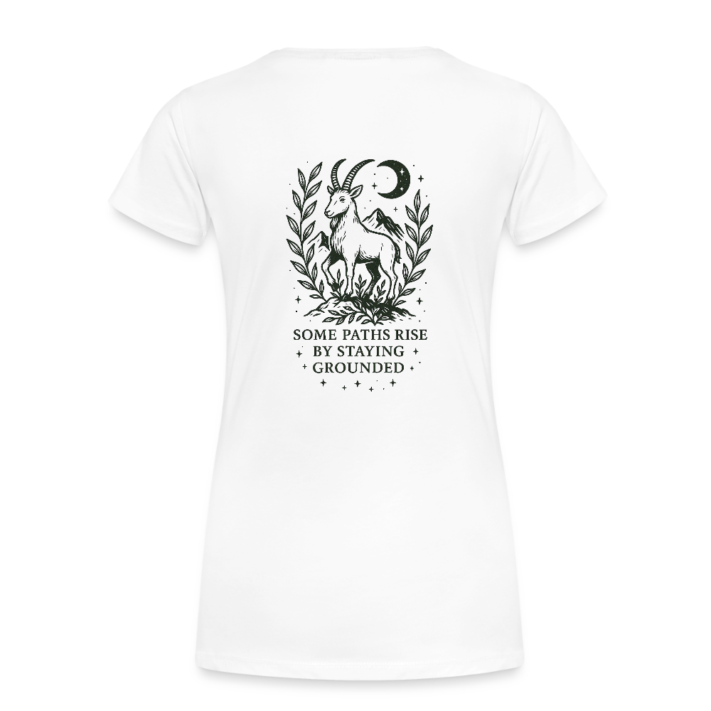 Damen Slim Fit T-Shirt "Capricorn" - Weiß