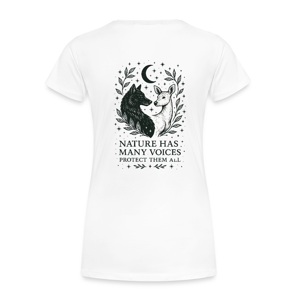 Damen Slim Fit T-Shirt "Gemini" - Weiß