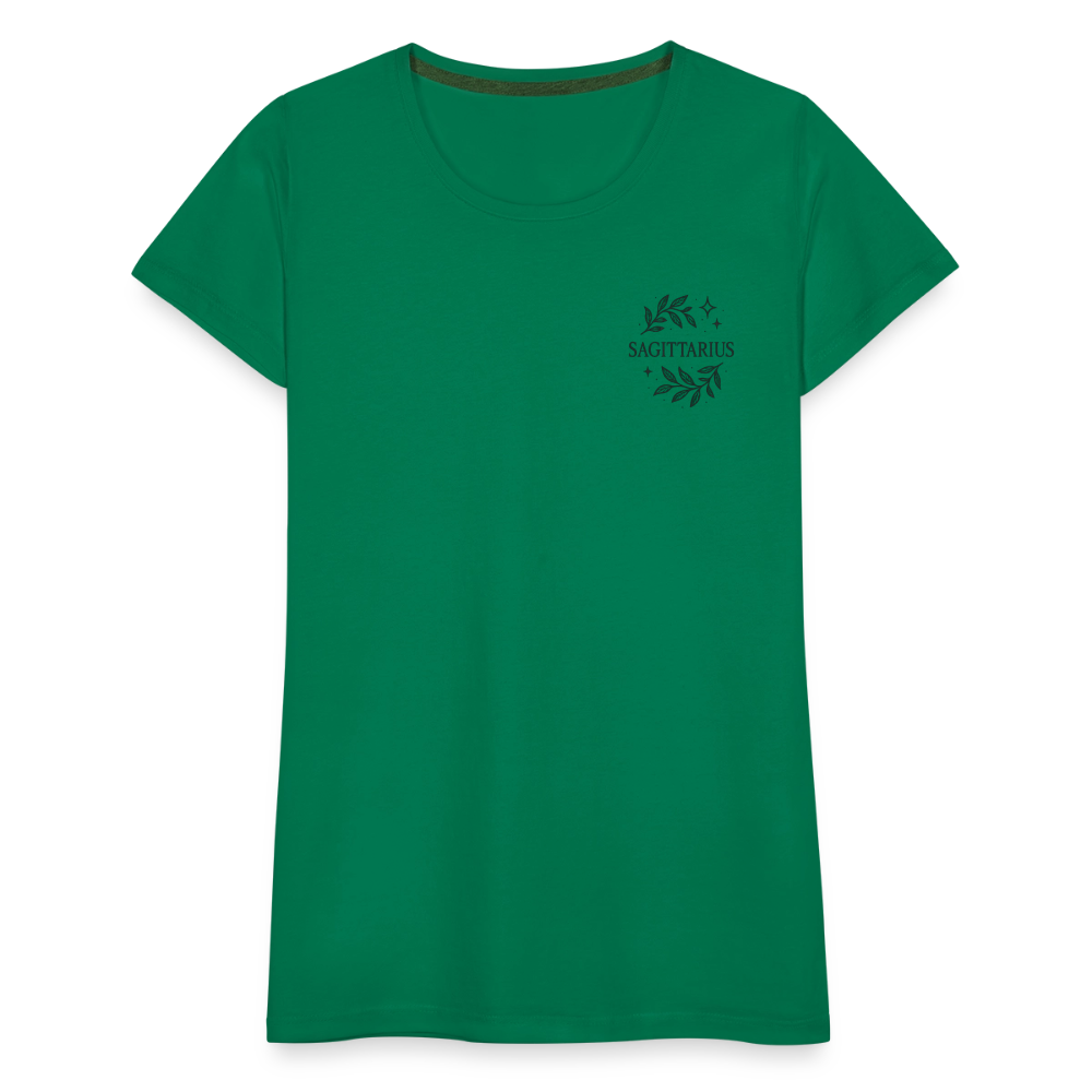 Damen Slim Fit T-Shirt "Sagittarius" - Kelly Green
