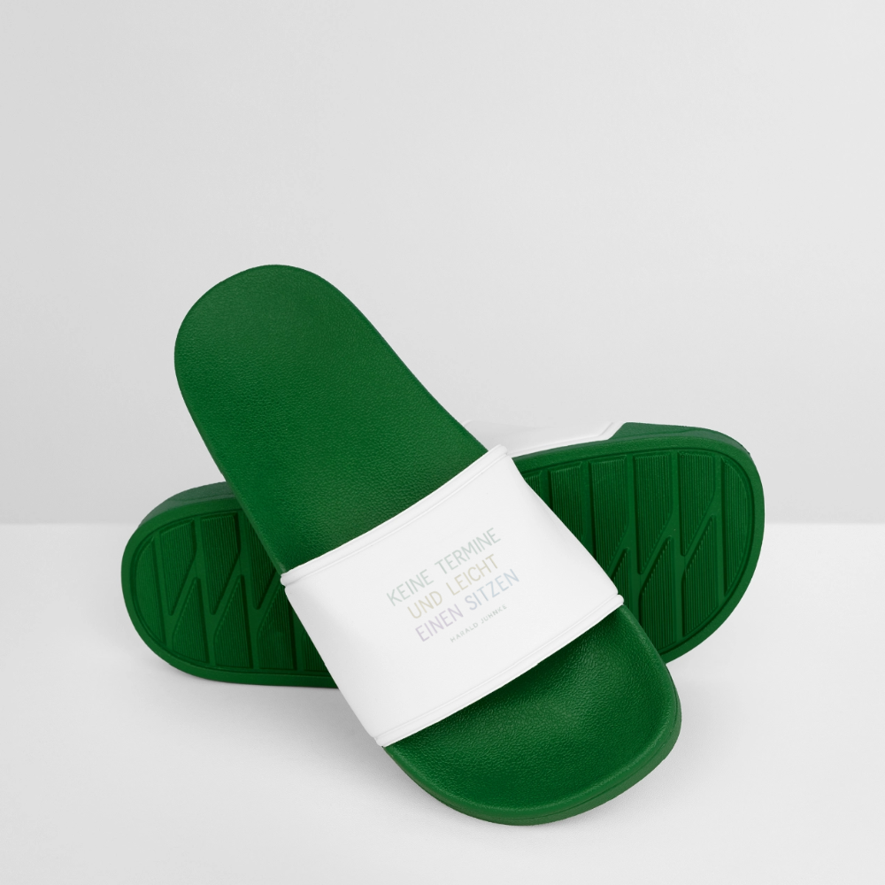 Frauen Badelatschen „Keine Termine“ - Dunkelgrün