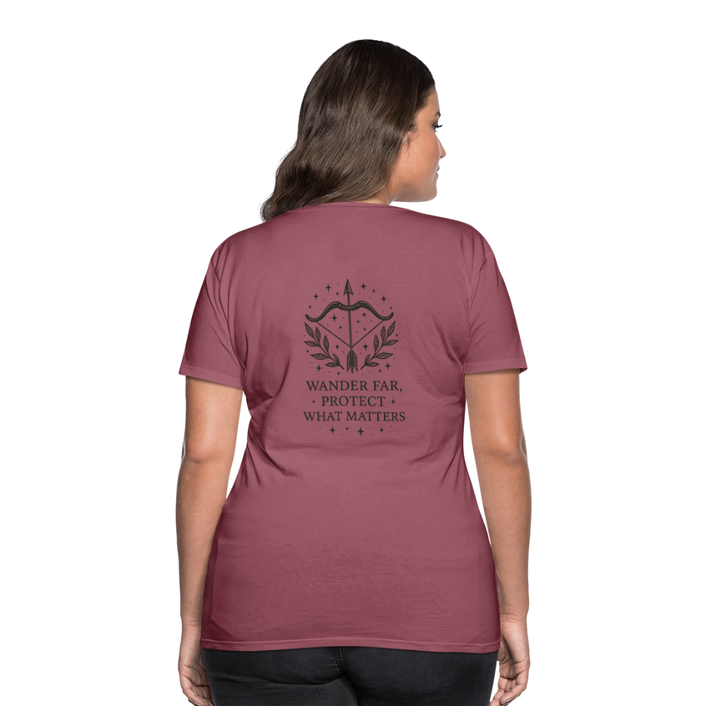 Damen Slim Fit T-Shirt "Sagittarius" - Malve