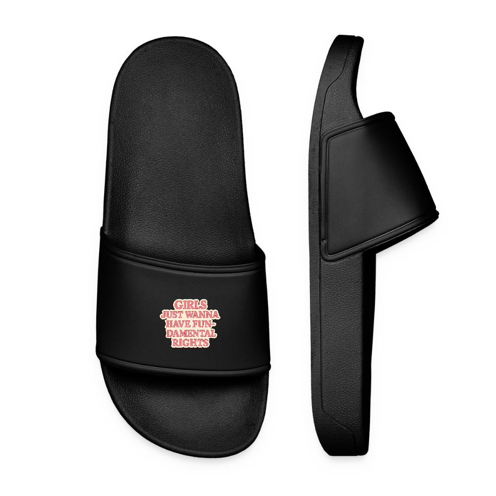 Frauen Badelatschen „Girls“ - Schwarz