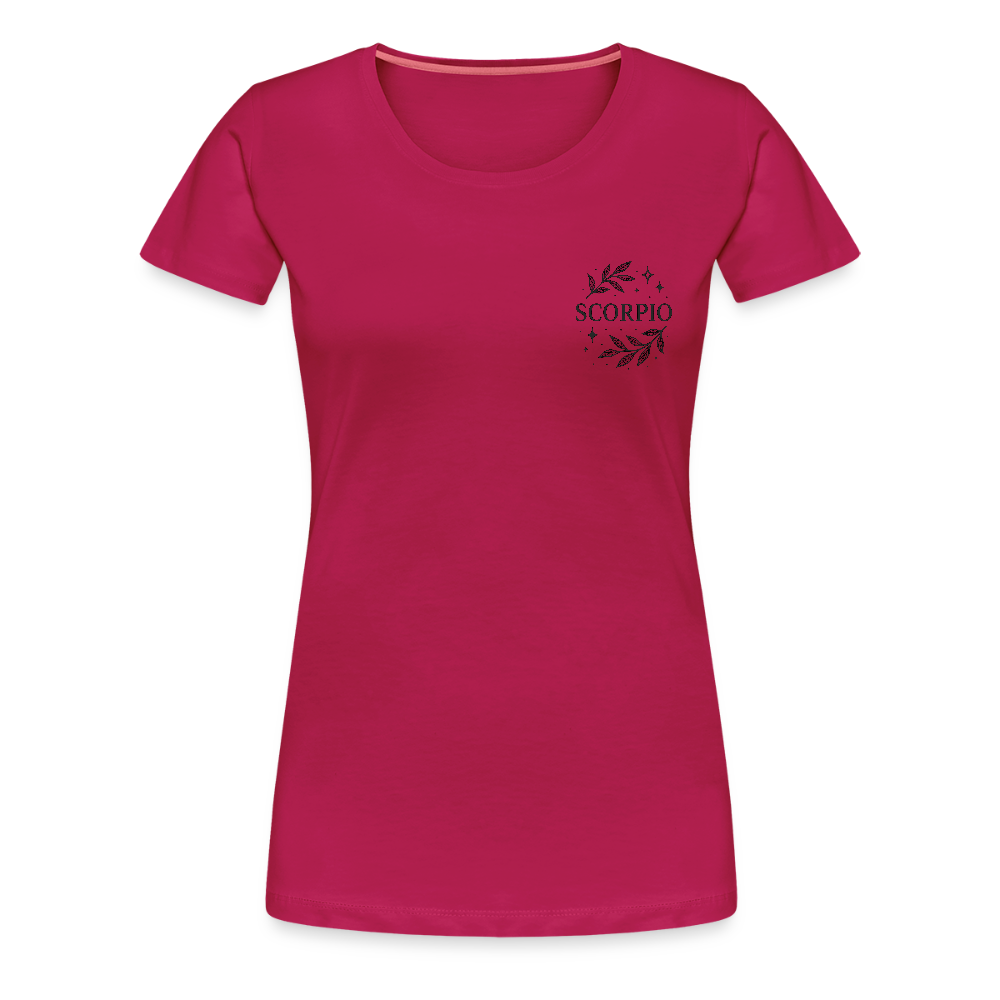 Damen Slim Fit T-Shirt "Scorpio" - dunkles Pink