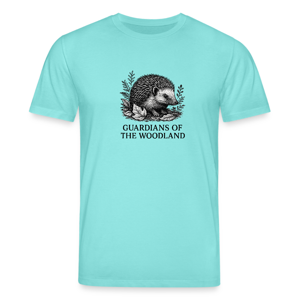 Unisex Bio-T-Shirt „Hedgehog“ - Poolblau