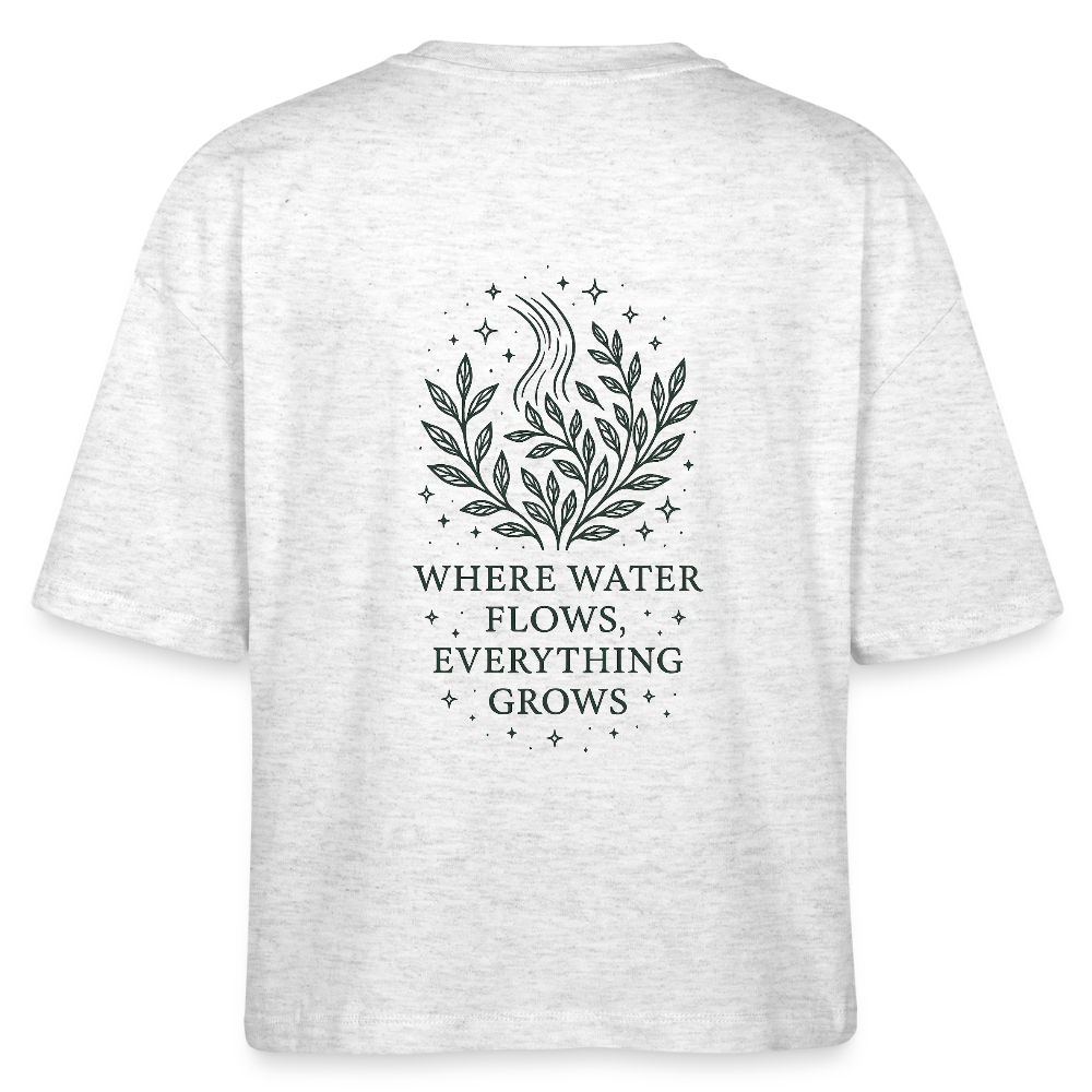 Damen Bio-T-Shirt Nova "Aquarius" - Weiß meliert