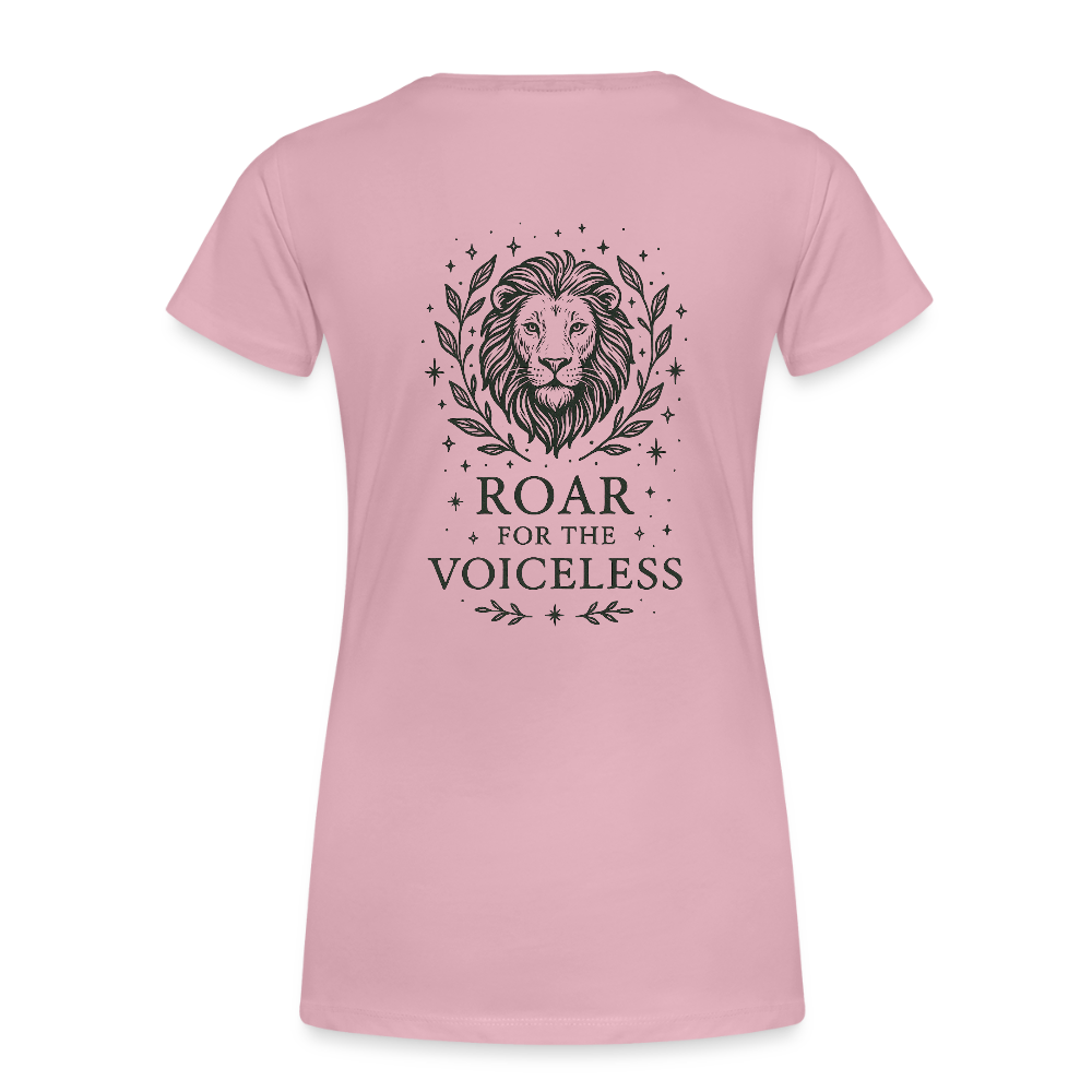 Damen Slim Fit T-Shirt "Leo" - Hellrosa