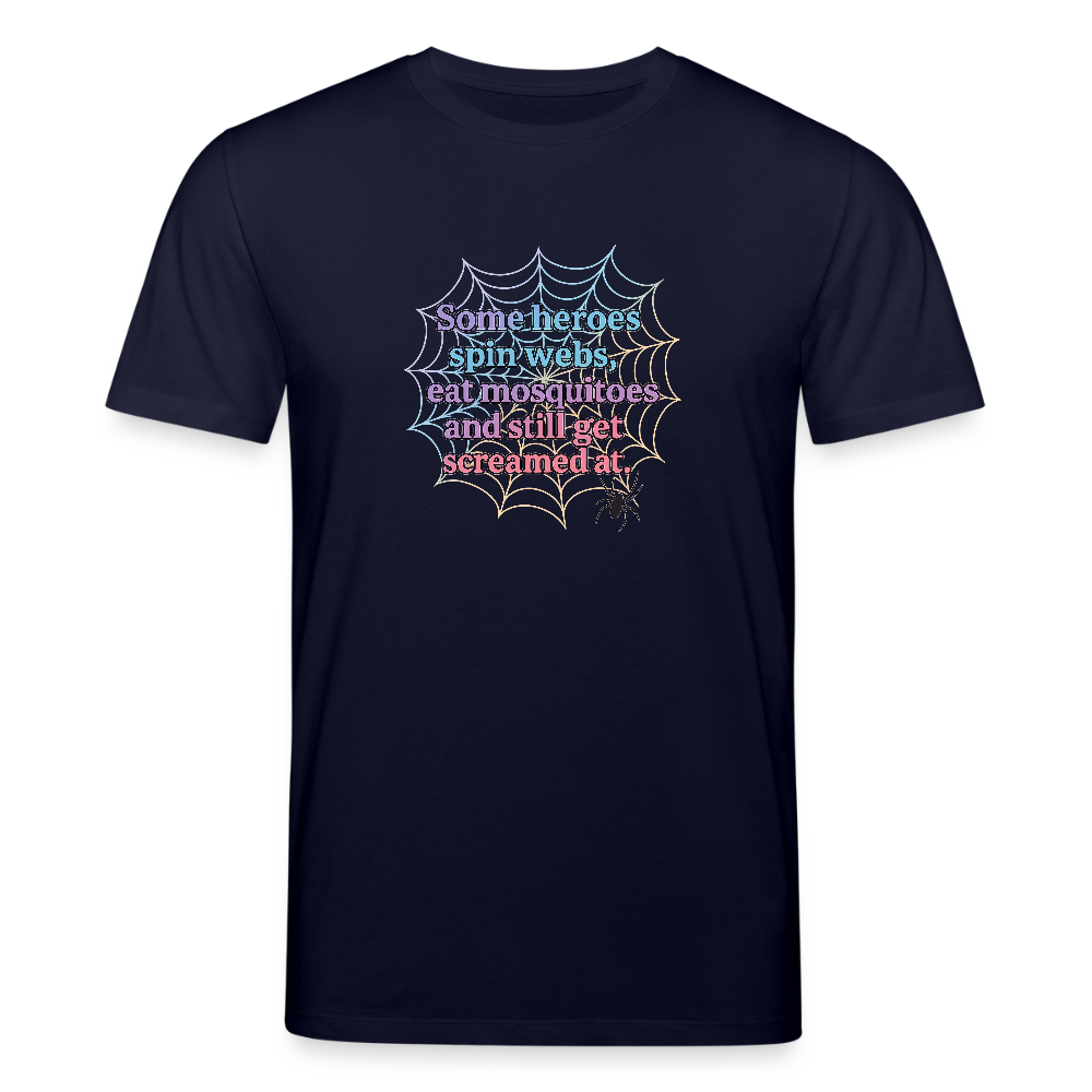 Unisex Bio-T-Shirt „Spiders“ - Navy