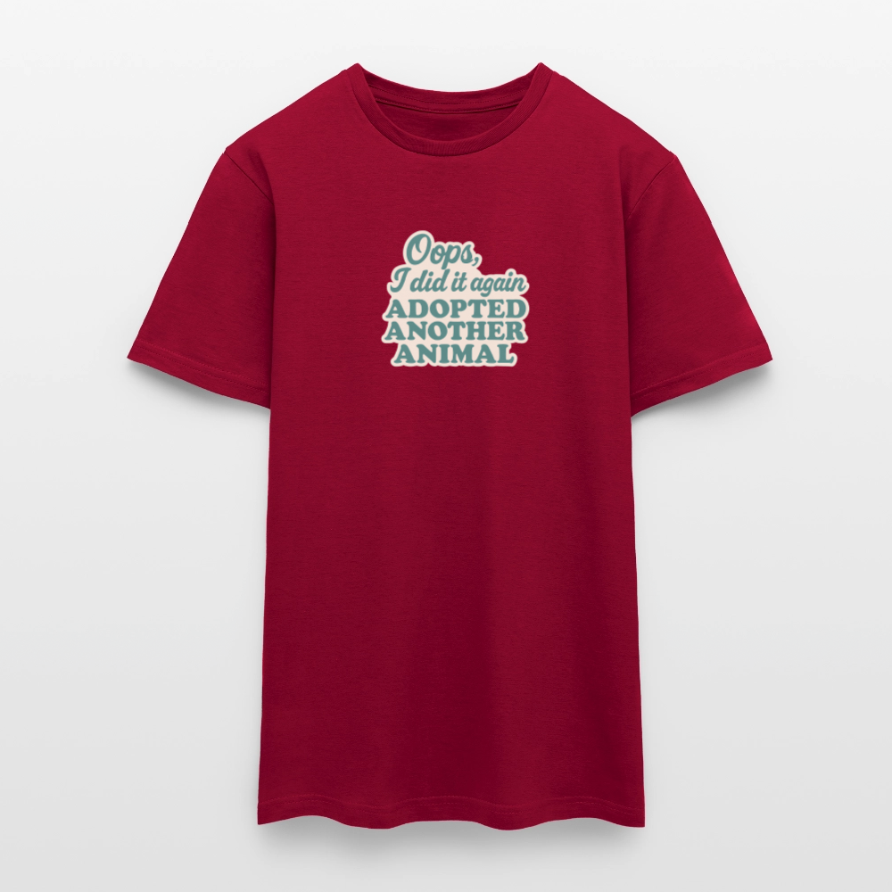 Unisex Fit T-Shirt "Oops" - Ziegelrot