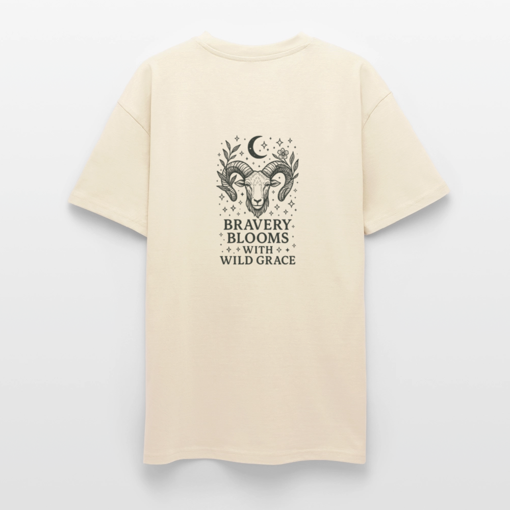 Unisex Oversize T-Shirt "Aries" - Creme
