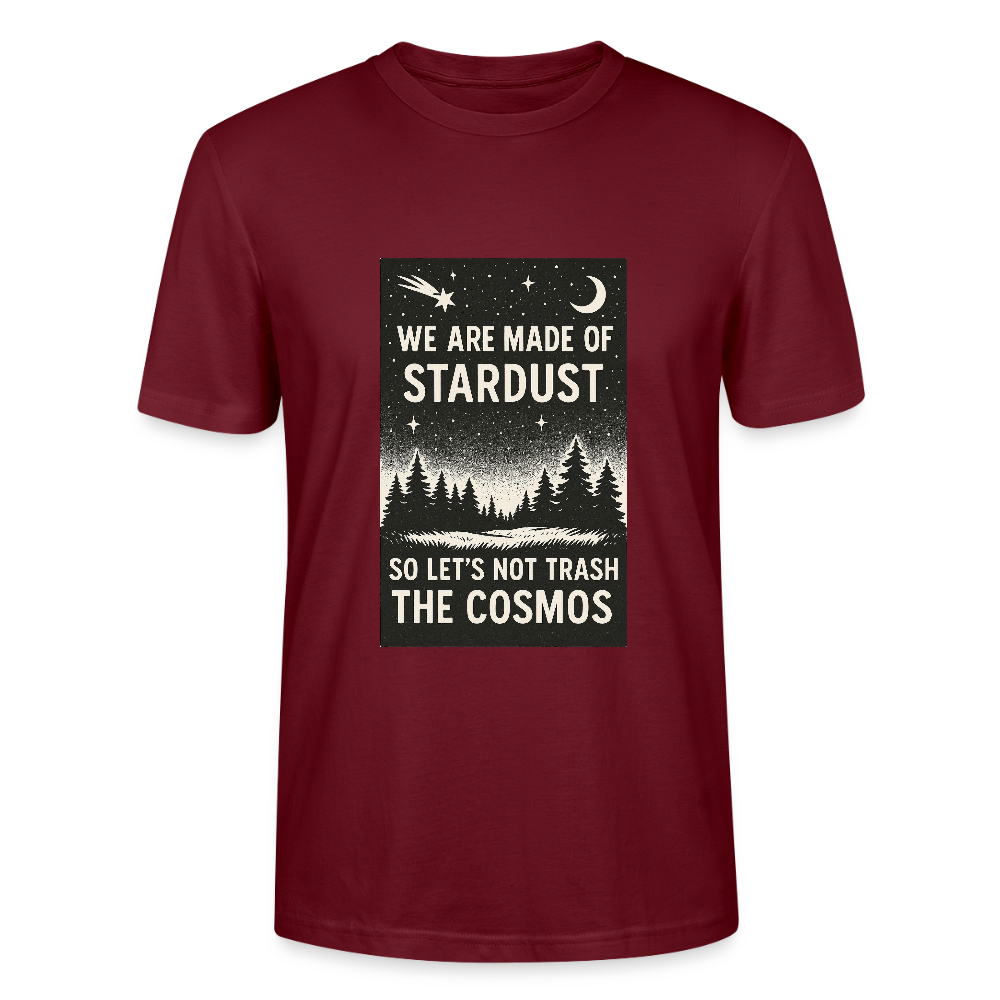Unisex T-Shirt "Stardust" - Burgunderrot