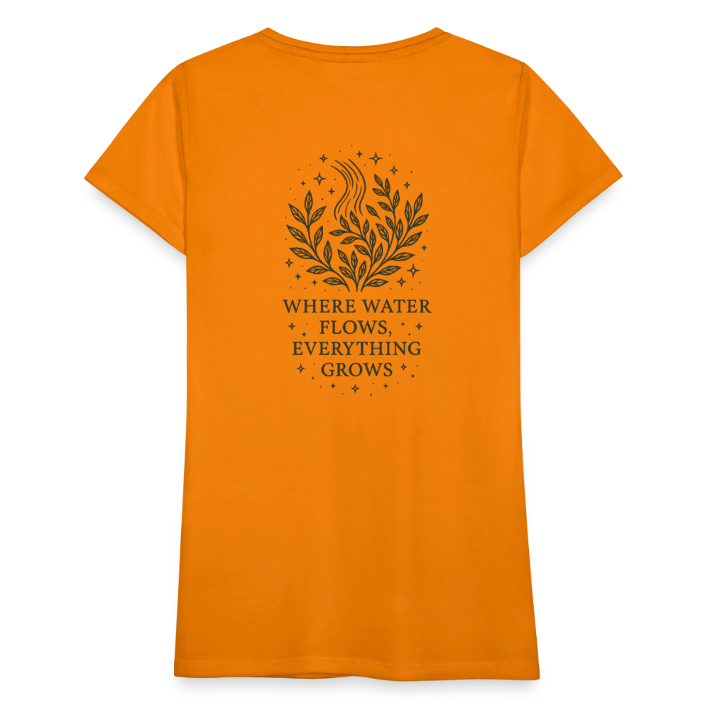 Damen T-Shirt Slim Fit "Aquarius" - Orange