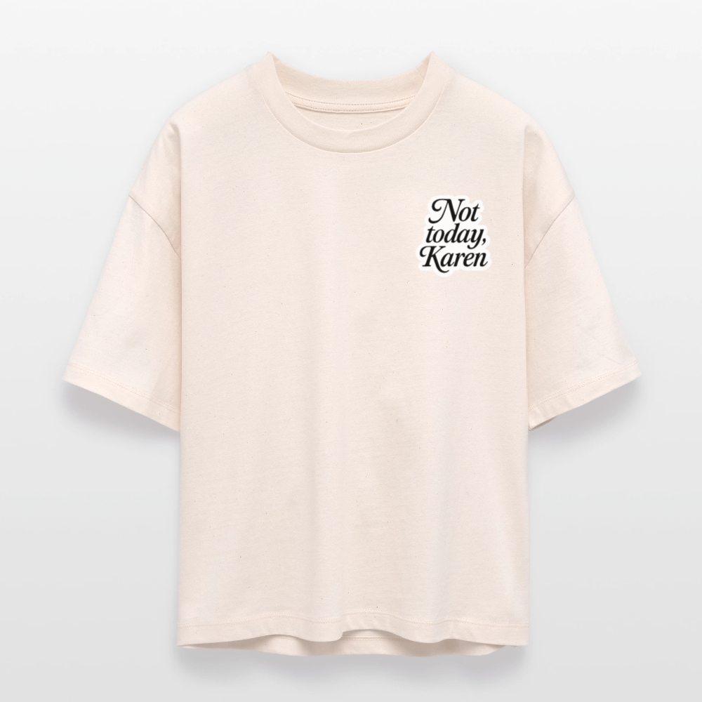 Bio-T-Shirt „Not Today“ - Weißgrau