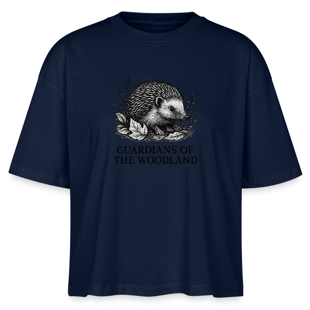 Damen Bio-T-Shirt Nova „Hedgehog“ - Navy