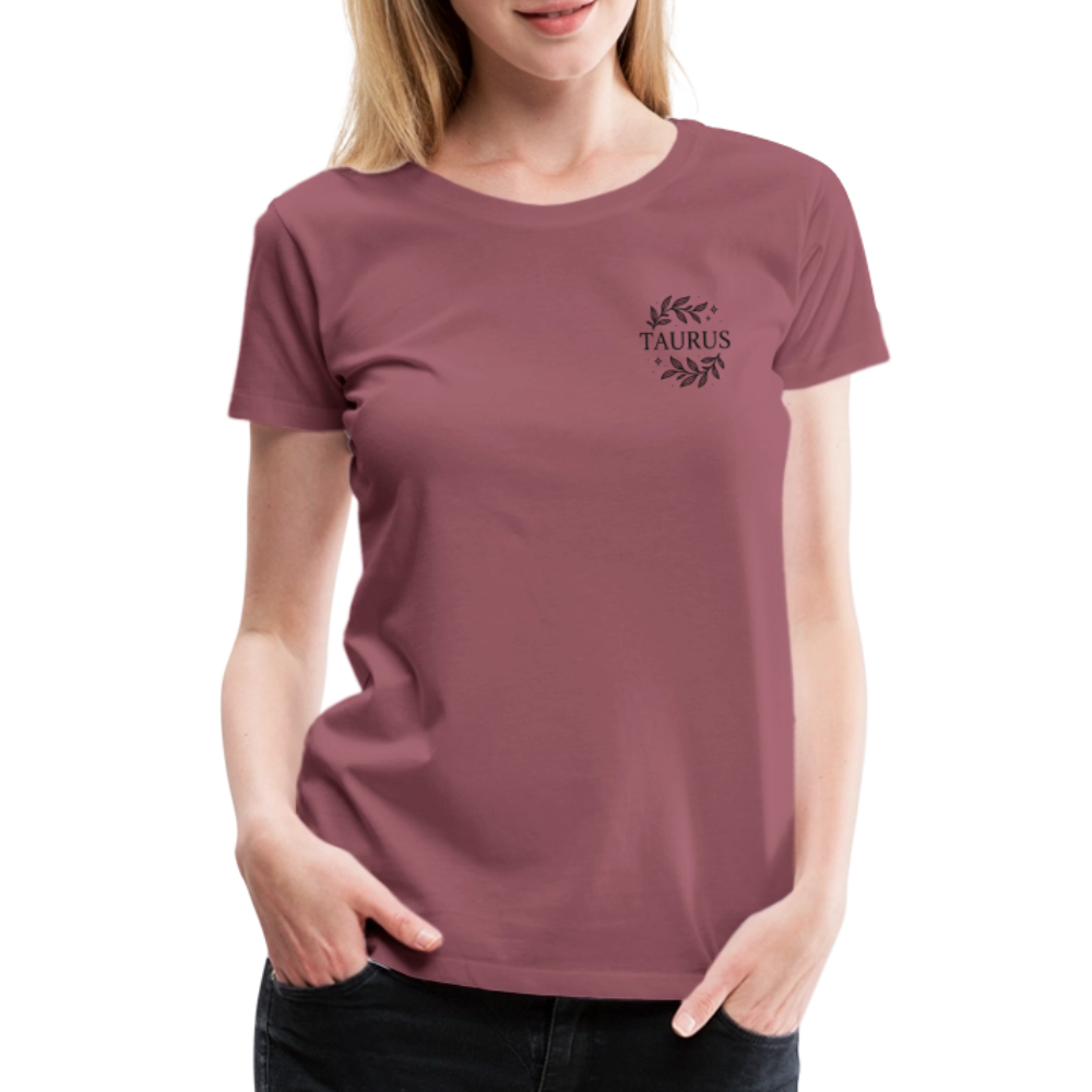 Damen Slim Fit T-Shirt "Taurus" - Malve