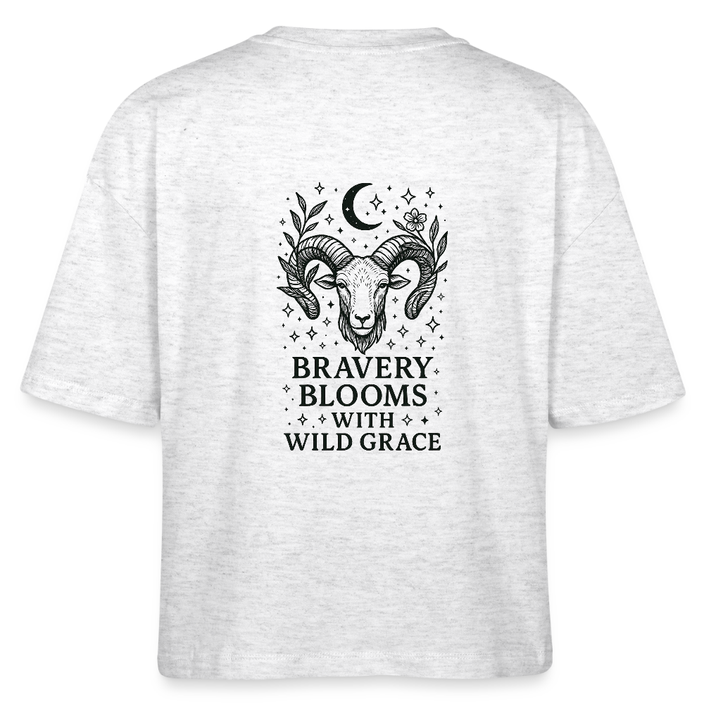 Damen Bio-T-Shirt Nova "Aries" - Weiß meliert