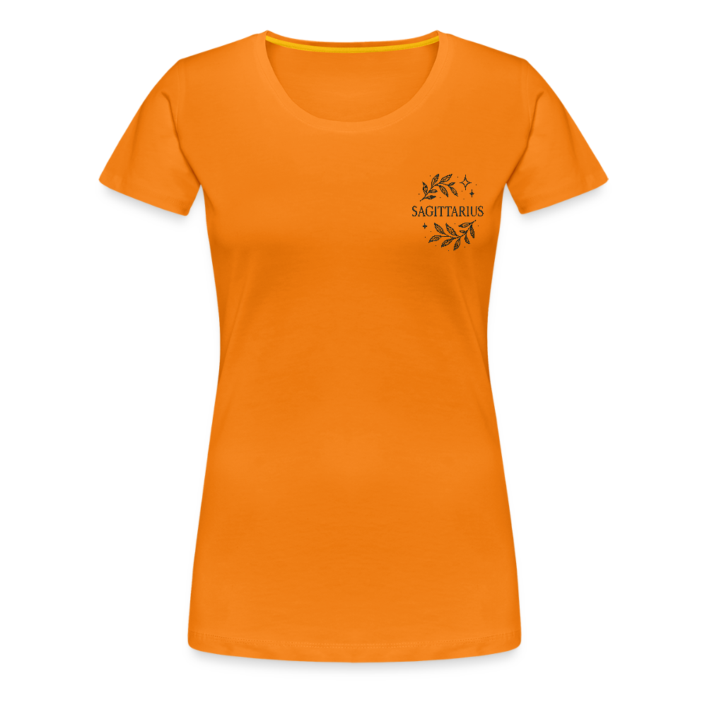 Damen Slim Fit T-Shirt "Sagittarius" - Orange