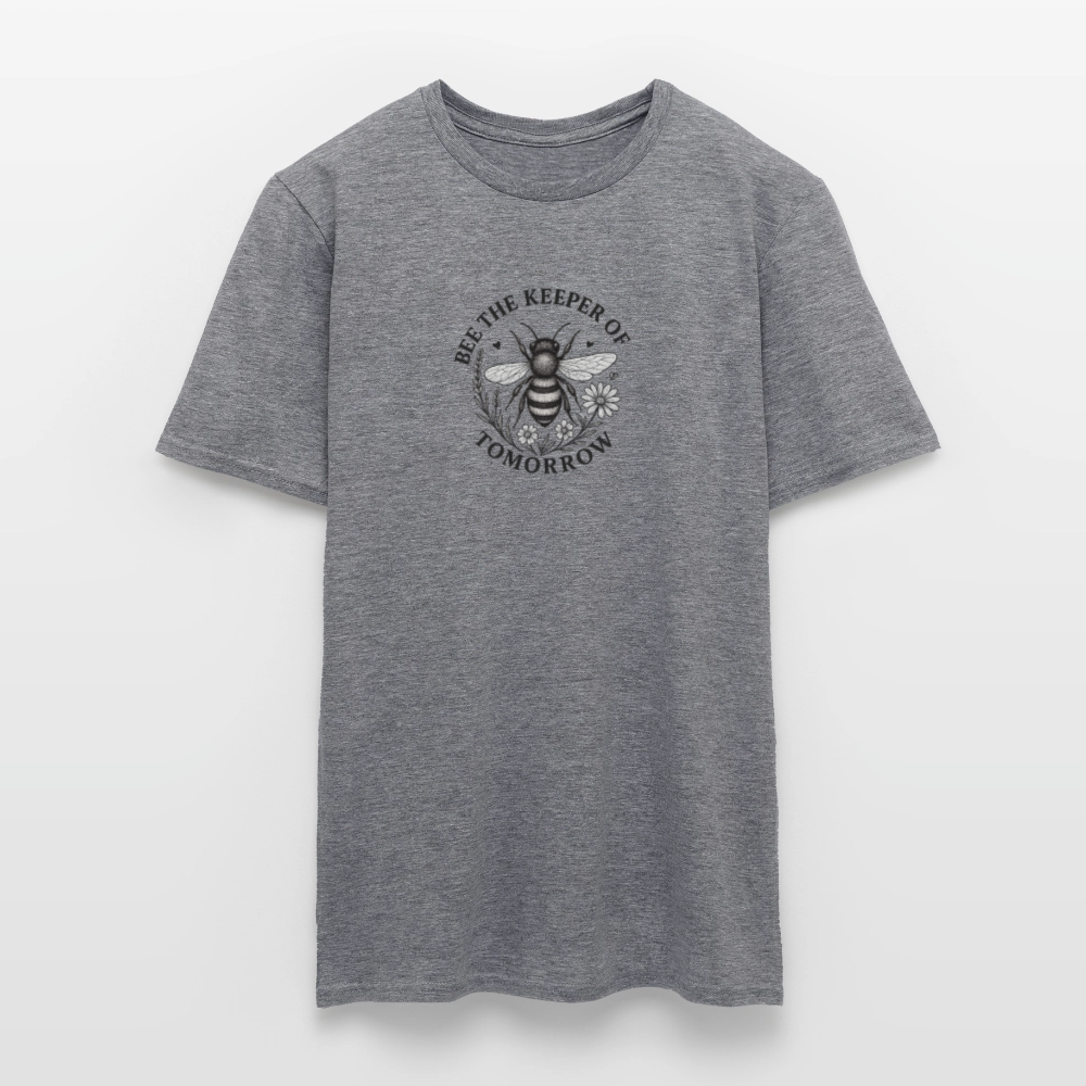 Unisex  T-Shirt "Bee the Keeper of Tomorrow" - Graphit meliert