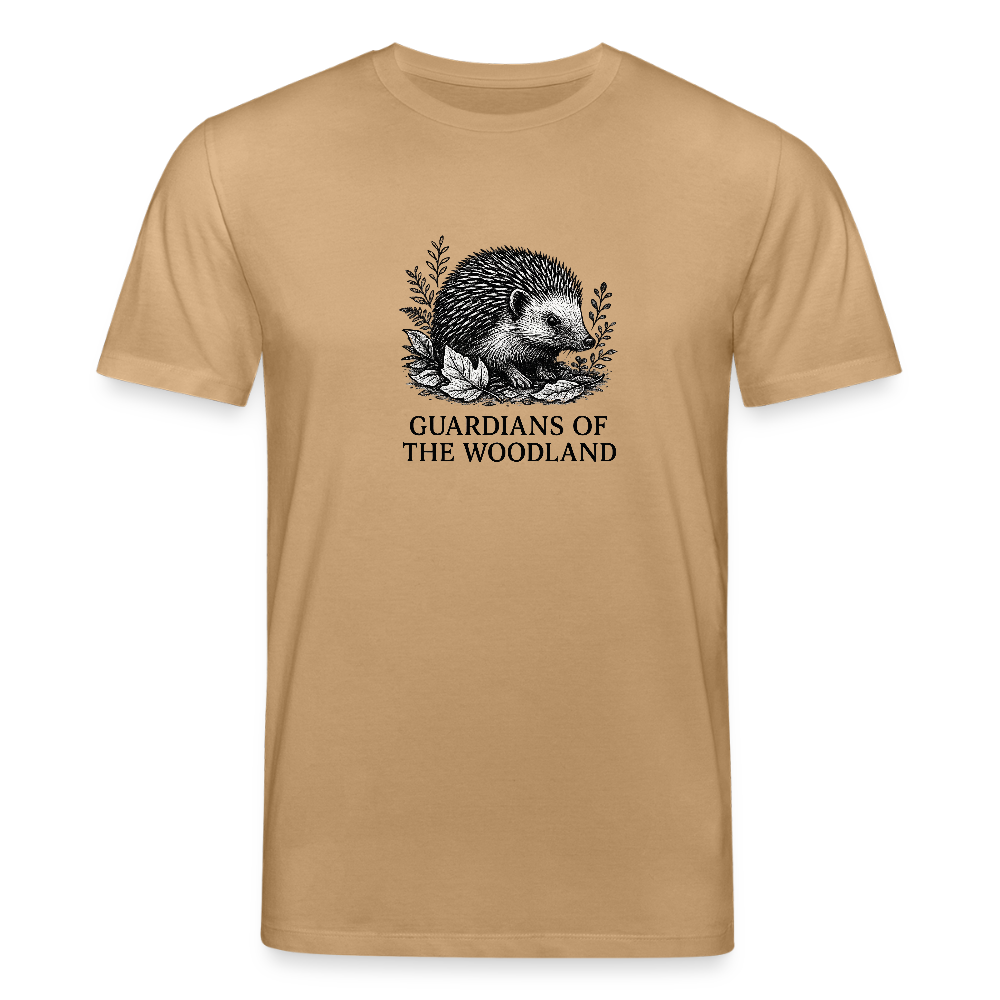 Unisex Bio-T-Shirt „Hedgehog“ - Karamell 