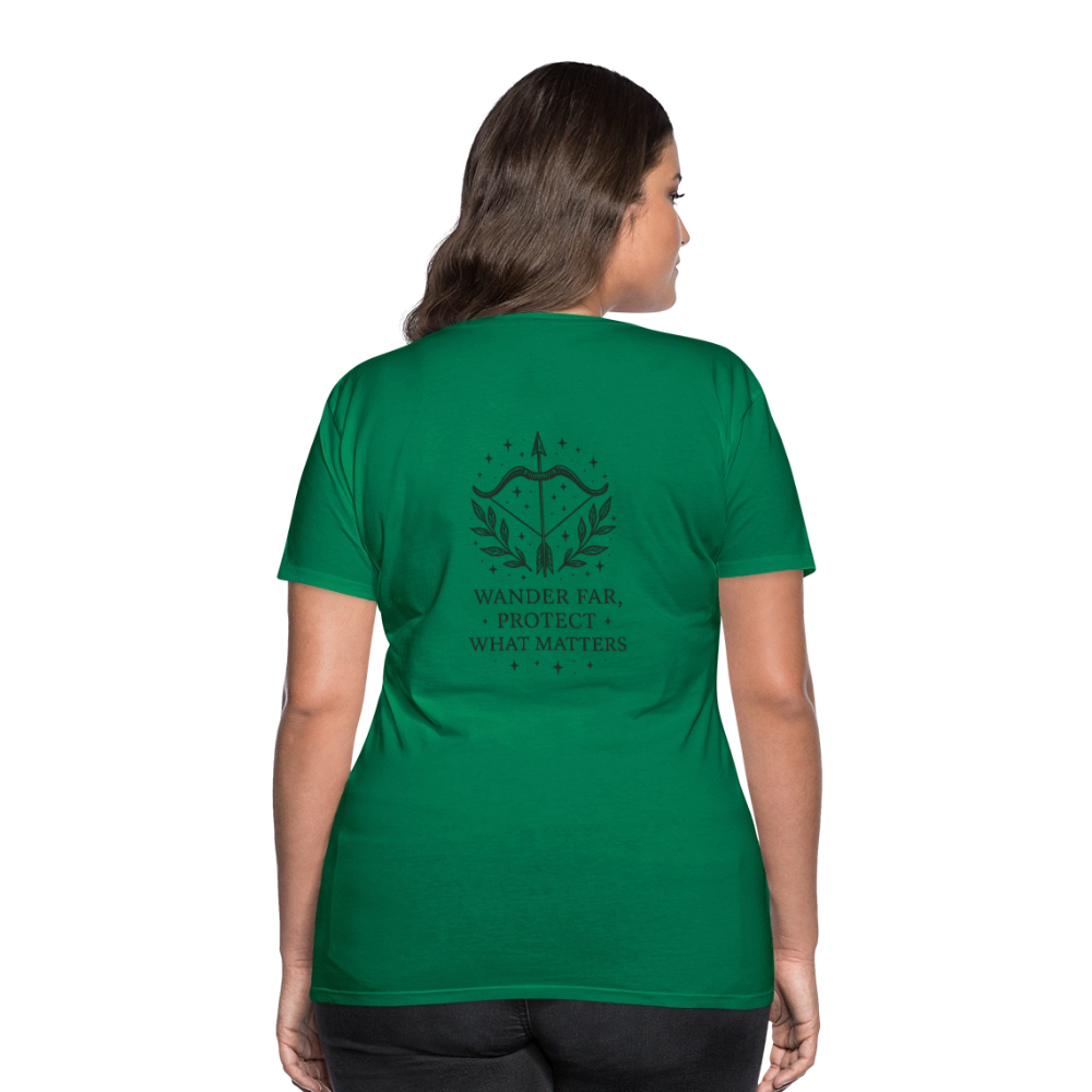 Damen Slim Fit T-Shirt "Sagittarius" - Kelly Green