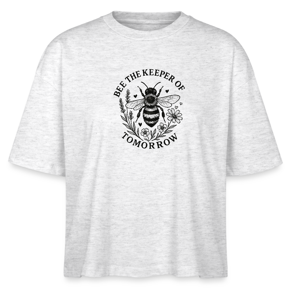 Bio-T-Shirt Nova „Bee“ - Weiß meliert