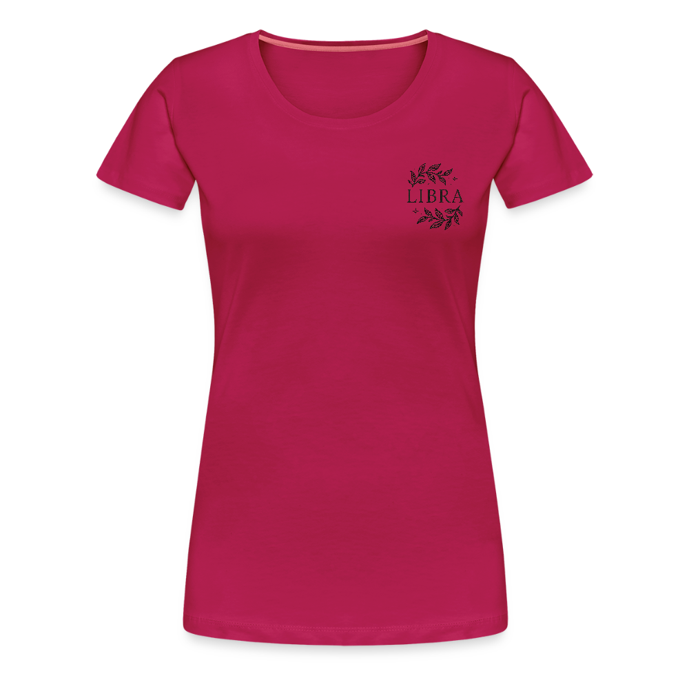 Damen Slim Fit T-Shirt "Libra" - dunkles Pink