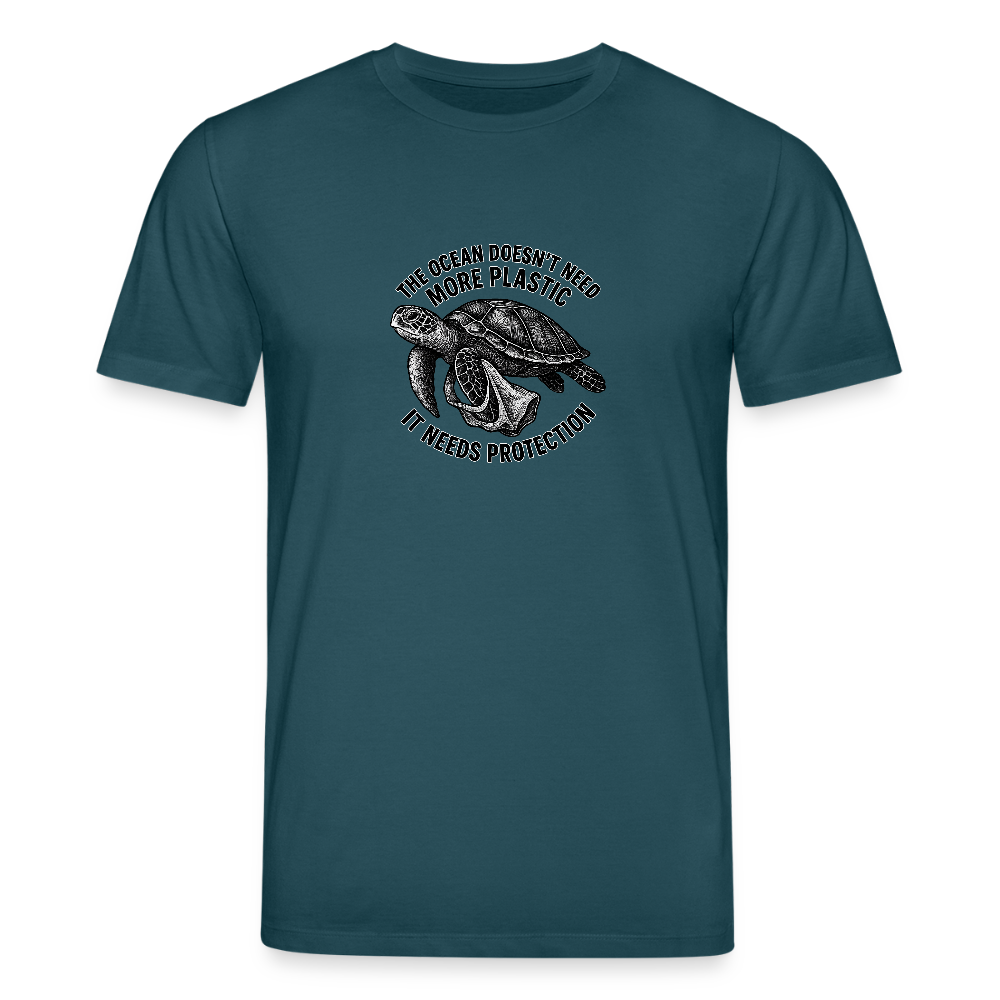 Unisex Bio-T-Shirt „Turtle“ - Dunkles Petrol