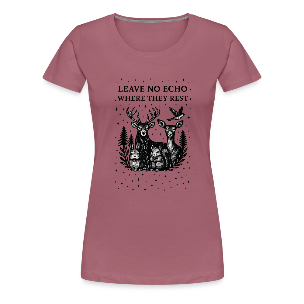 Damen Slim Fit T-Shirt "Echo" - Malve