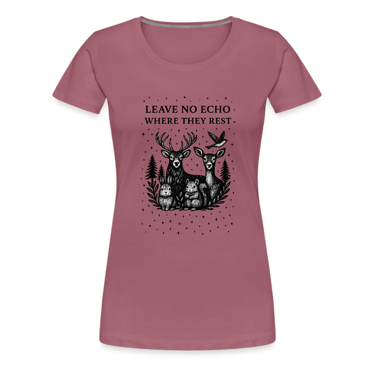 Damen Slim Fit T-Shirt "Echo" - Malve