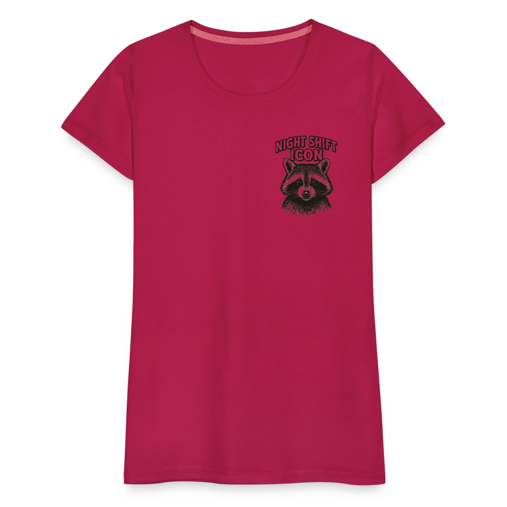 Damen T-Shirt "Night Shift Icon" - dunkles Pink