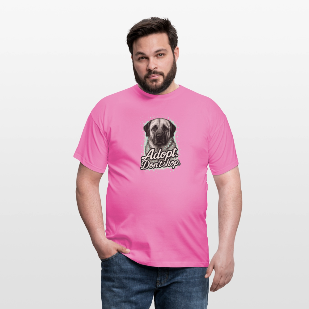 Herren T-Shirt "Adopt. Don't shop." mint - Pink