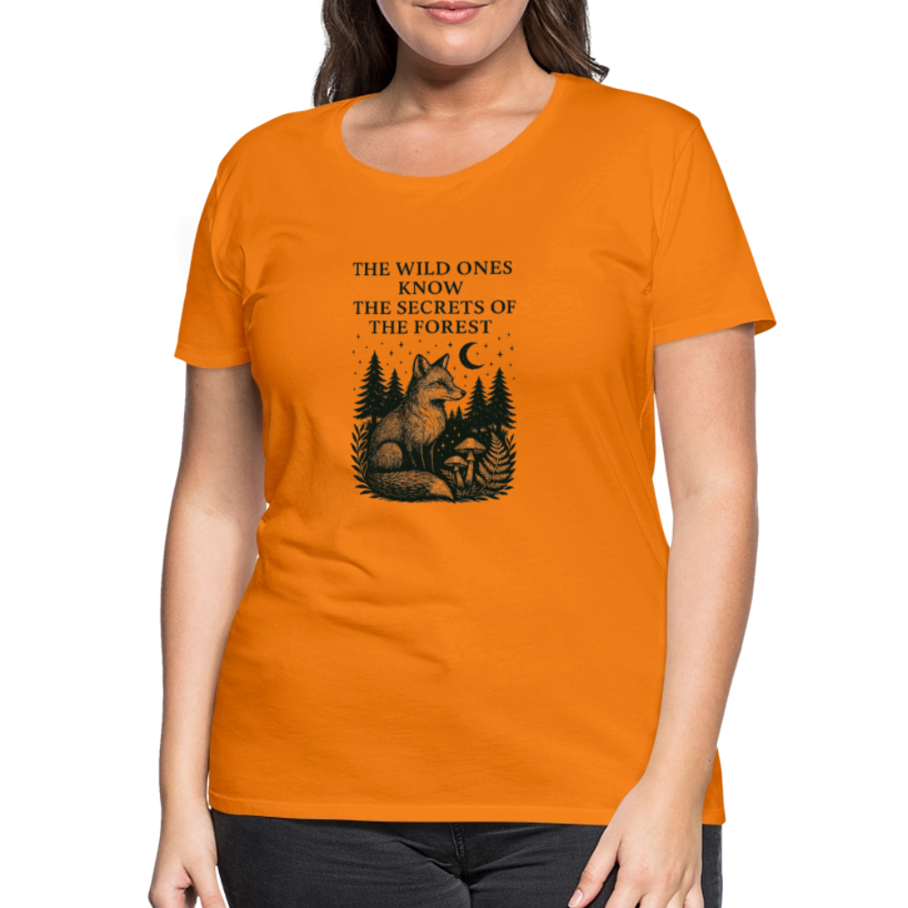 Damen Slim Fit T-Shirt "Fox" - Orange