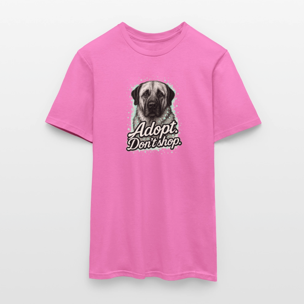 Herren T-Shirt "Adopt. Don't shop." mint - Pink