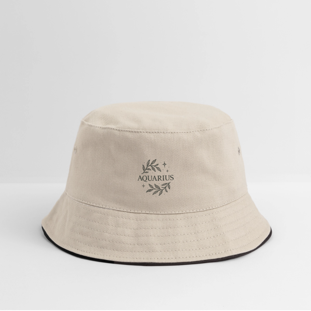Bucket Hat „Aquarius“ - Natur/Navy