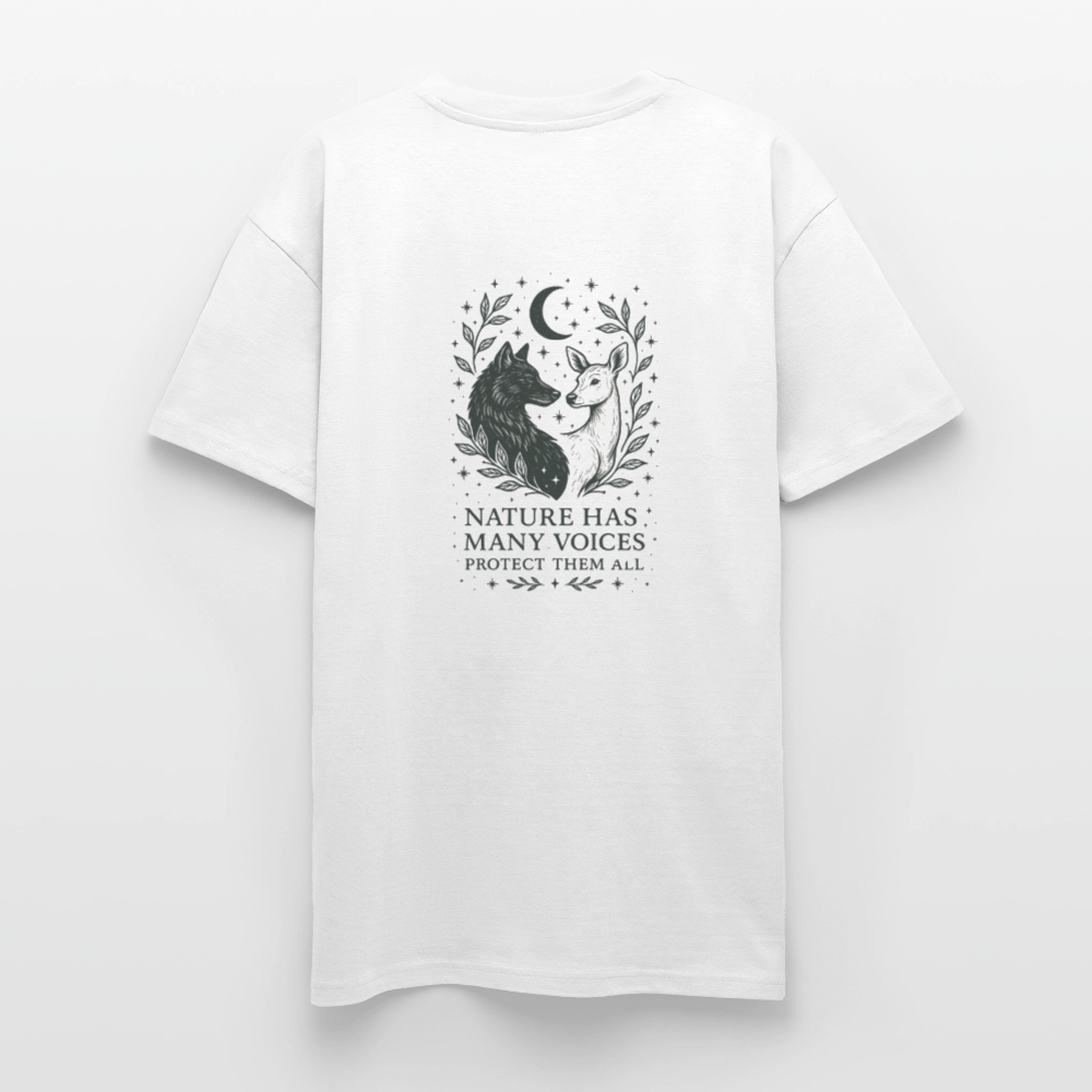 Unisex Oversize T-Shirt "Gemini" - Weiß