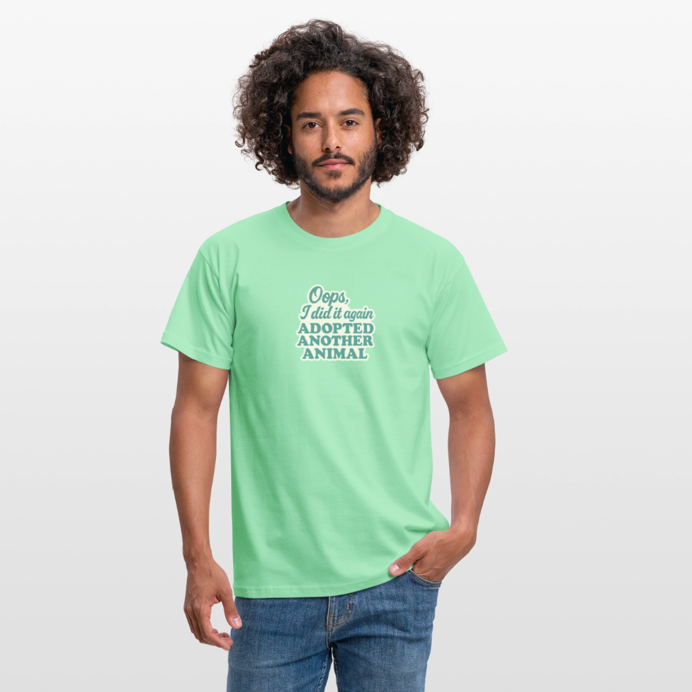 Unisex Fit T-Shirt "Oops" - Mintgrün