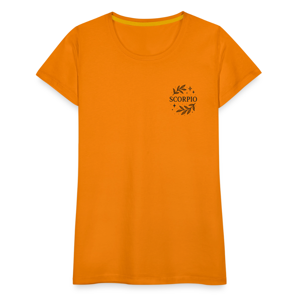 Damen Slim Fit T-Shirt "Scorpio" - Orange